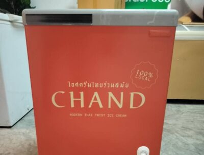 พิมพ์สติ๊กเกอร์ติดตู้แช่ไอศกรีม