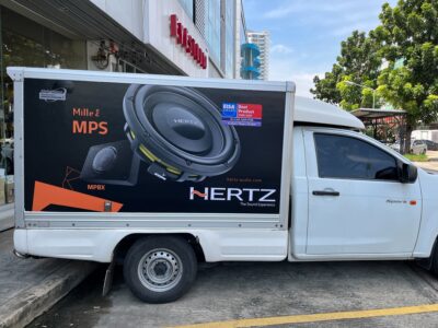 สติ๊กเกอร์โฆษณาติดรถบริษัท